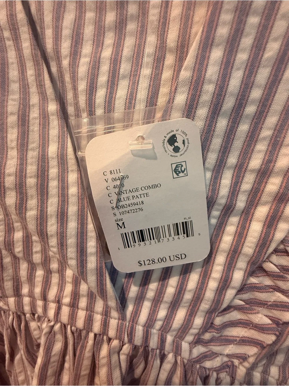 NWT Free People Miley Cotton Top Lavender  Size Medium
